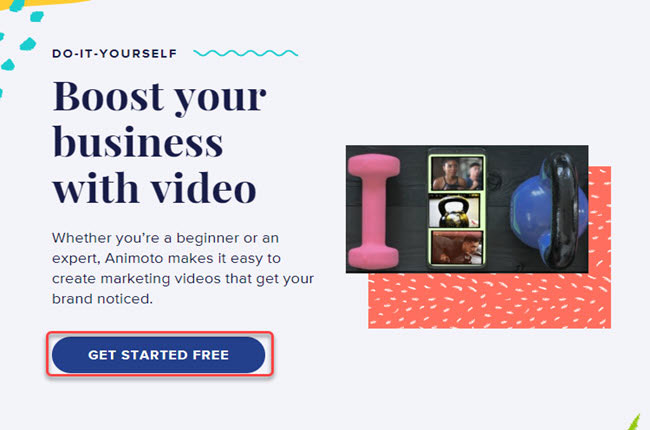 brand video maker animoto