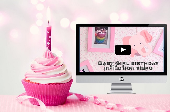 baby birthday video maker