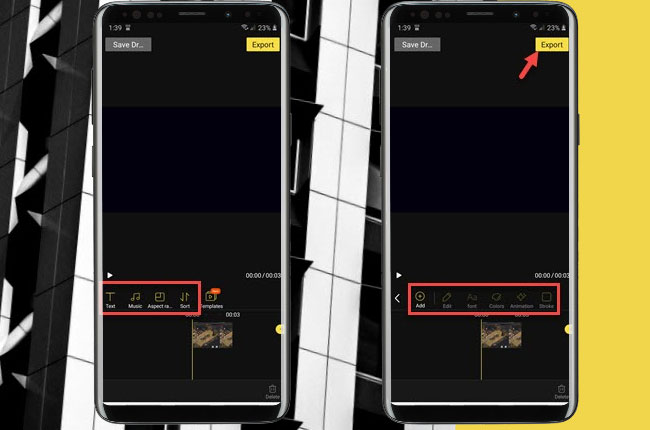 best intro maker app for android named beecut