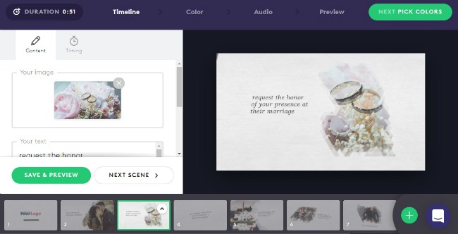 make a wedding intro