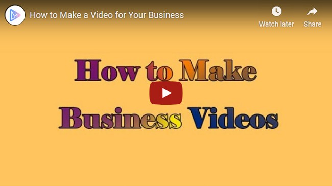 how to make business video
