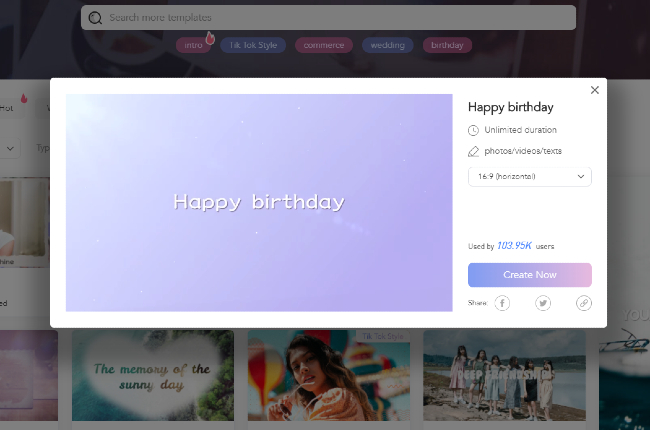 lightmv birthday templates