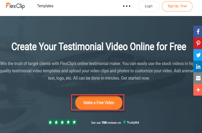 testimonial video maker