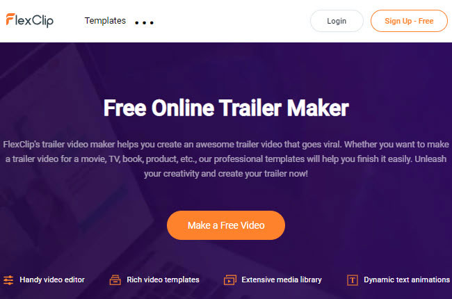 trailer maker named flexclip