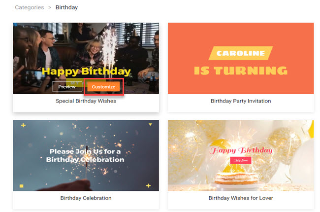 how to make birthday video for husband 