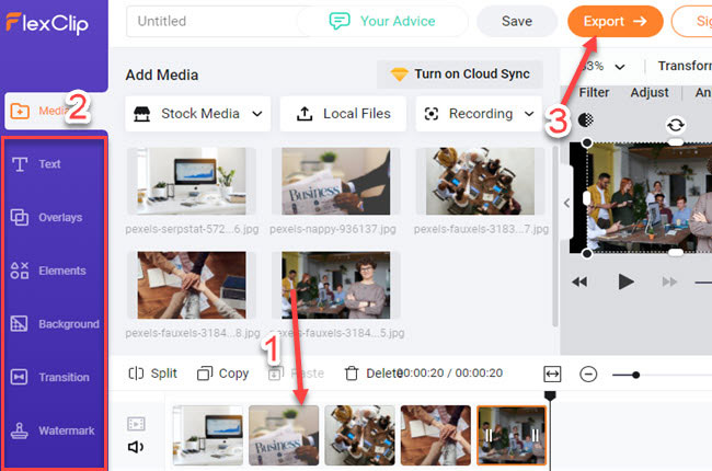 brand video maker flexclip