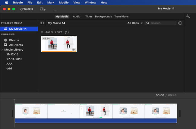 how to edit obs videos using imovie