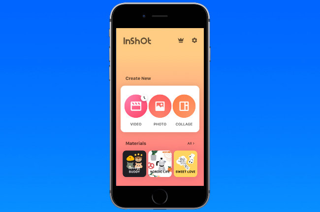inshot interface