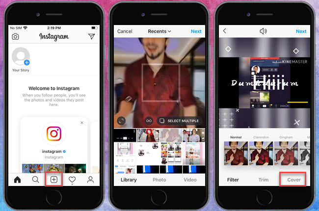 how to change thumbnail on instagram