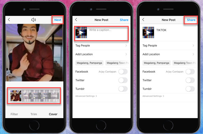 how to change thumbnail on instagram