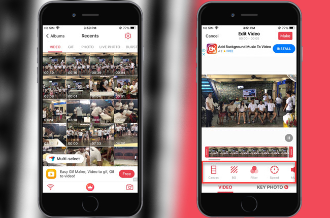 how to turn a video into a live photo