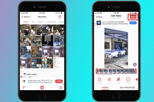 how to make a video lock screen