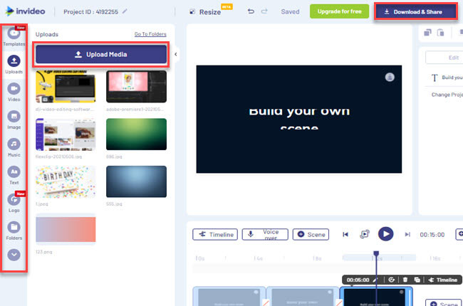 make funny videos using invideo