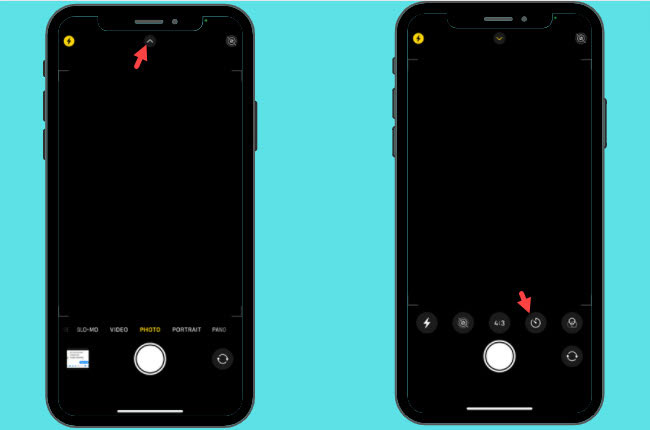 timer on iphone camera