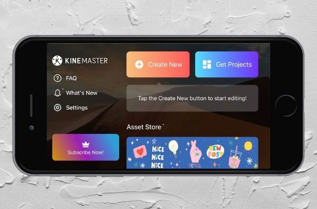 kinemaster main interface