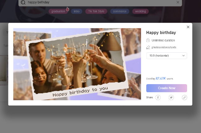 birthday presentation maker