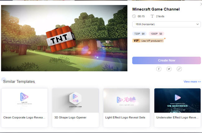 twitch intro maker named lightmv