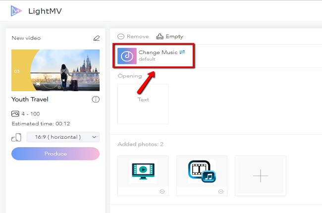 how to change background music in video