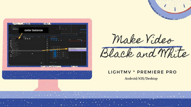 make video black and white on Premiere Pro