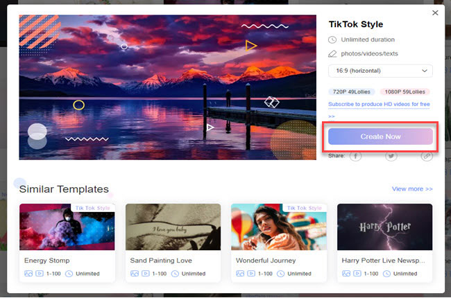 change video voice using lightmv templates