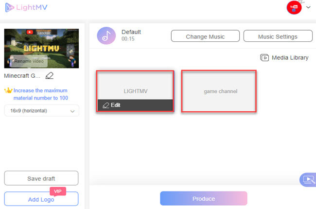twitch intro maker named lightmv