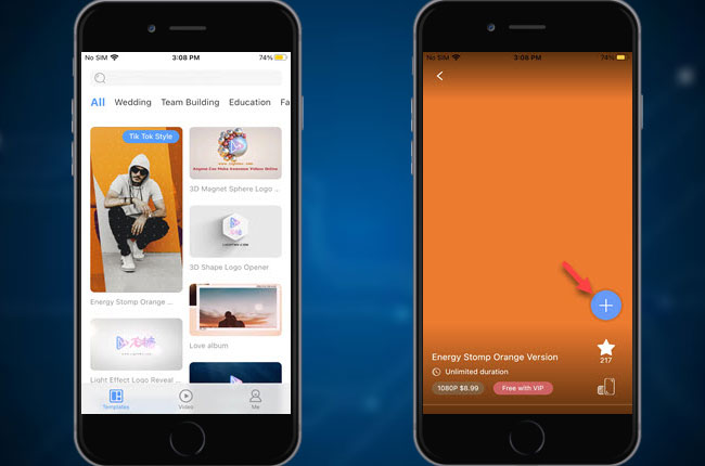 how to stitch a video on tiktok with lightmv