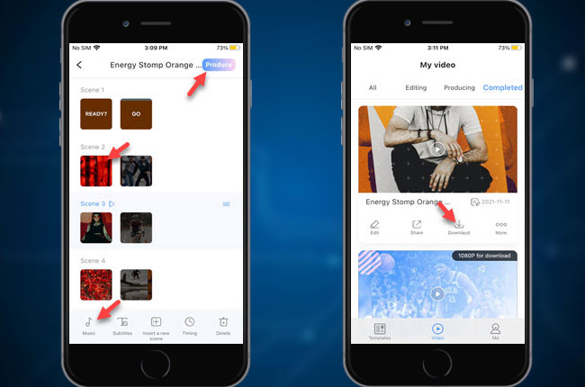 how to stitch a video on tiktok with lightmv