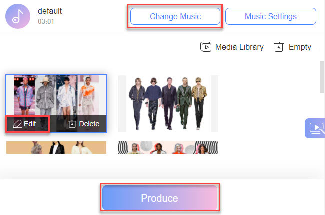 how to animate a picture using lightmv