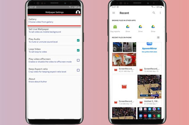 how to make a video lock screen