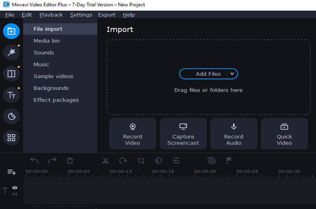 change video voice using movavi editor