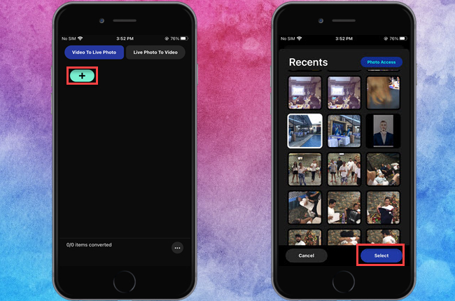 how to turn a video into a live photo 