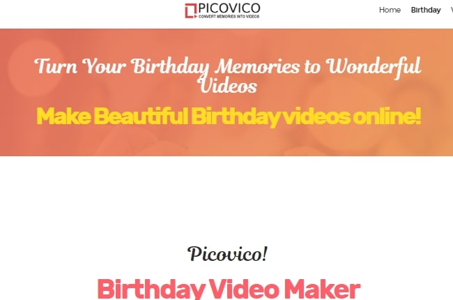 birthday presentation maker