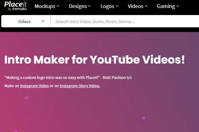 twitch intro maker named placeit