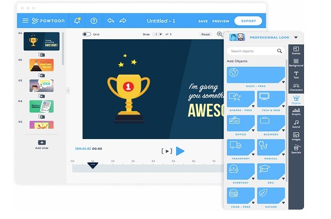Animated video maker app