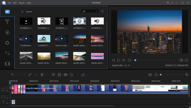 use ApowerEdit to create promo video