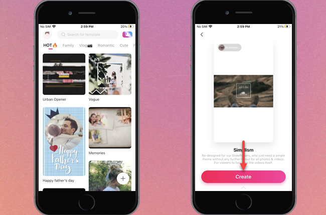 how to make a slideshow on instagram story using slideplus