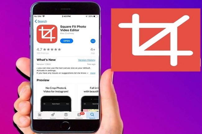 create square video for instagram