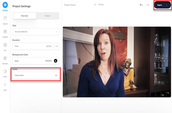 how to remove background noise from video