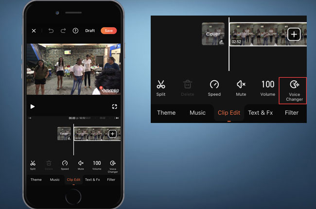 change video voice vivavideo
